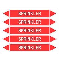 Značení potrubí, sprinkler